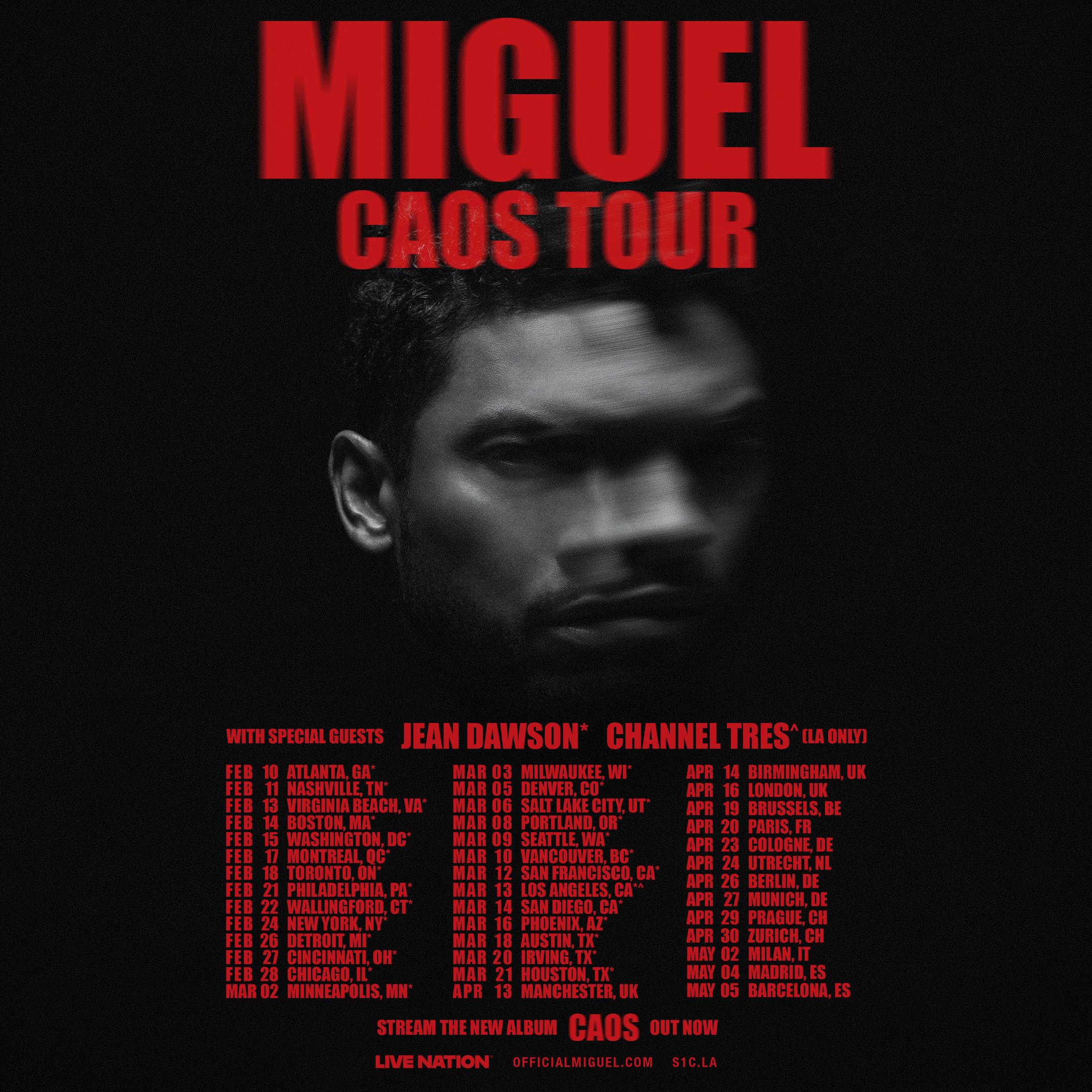 miguel tour poster