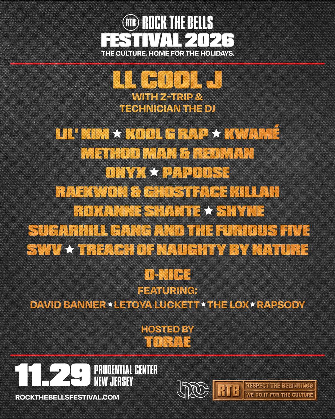 Rock The Bells Festival Adds Raekwon, Ghostface Killah, and More to 2026 Lineup