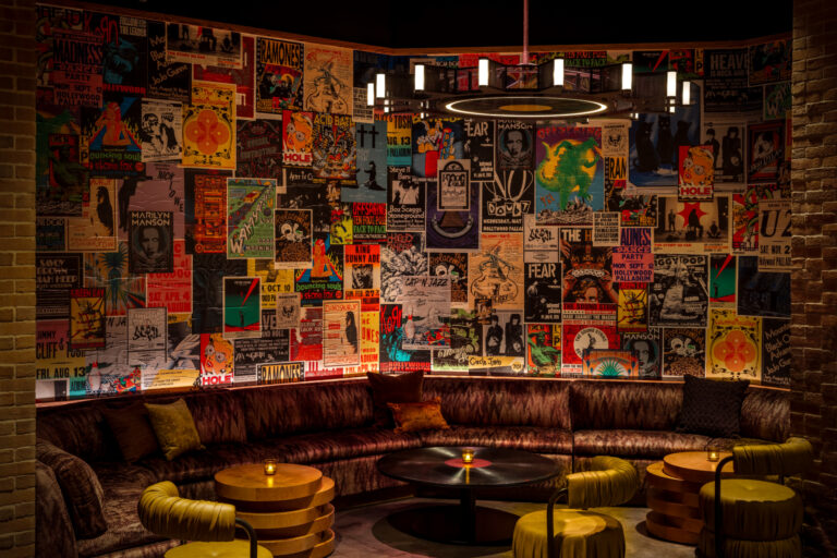Vinyl Room at Hollywood Palladium Wheatpaste Wall Credit Evan Joseph