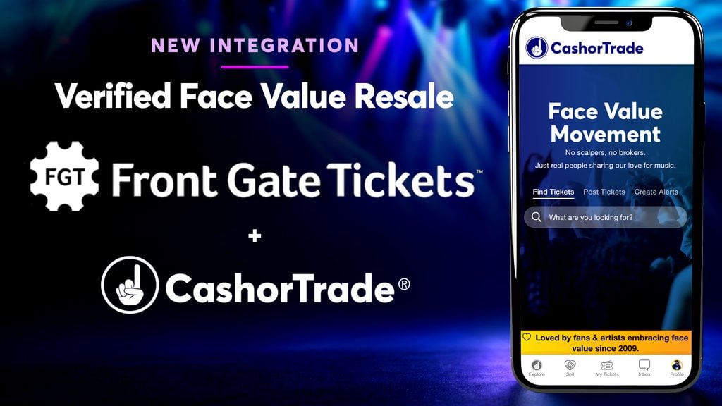 Front Gate Tickets Partners With CashorTrade To Expand Face Value Ticket Resale At Festivals (Exclusive)