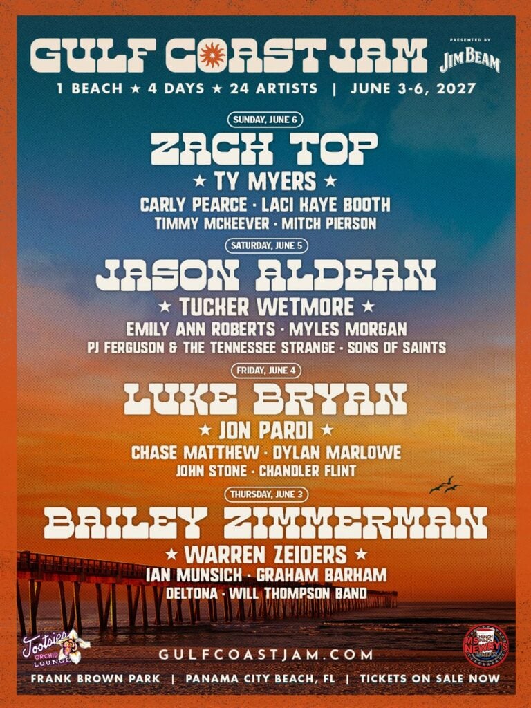 2027 Gulf Coast Jam Announces Complete Lineup for 15th Annual Festival