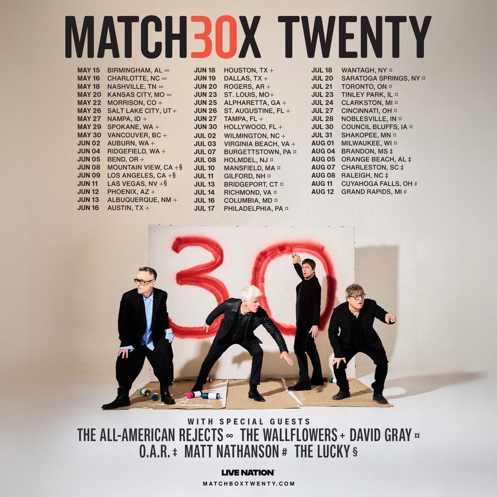 Matchbox Twenty Announces 52-Date 30th Anniversary North America Tour 