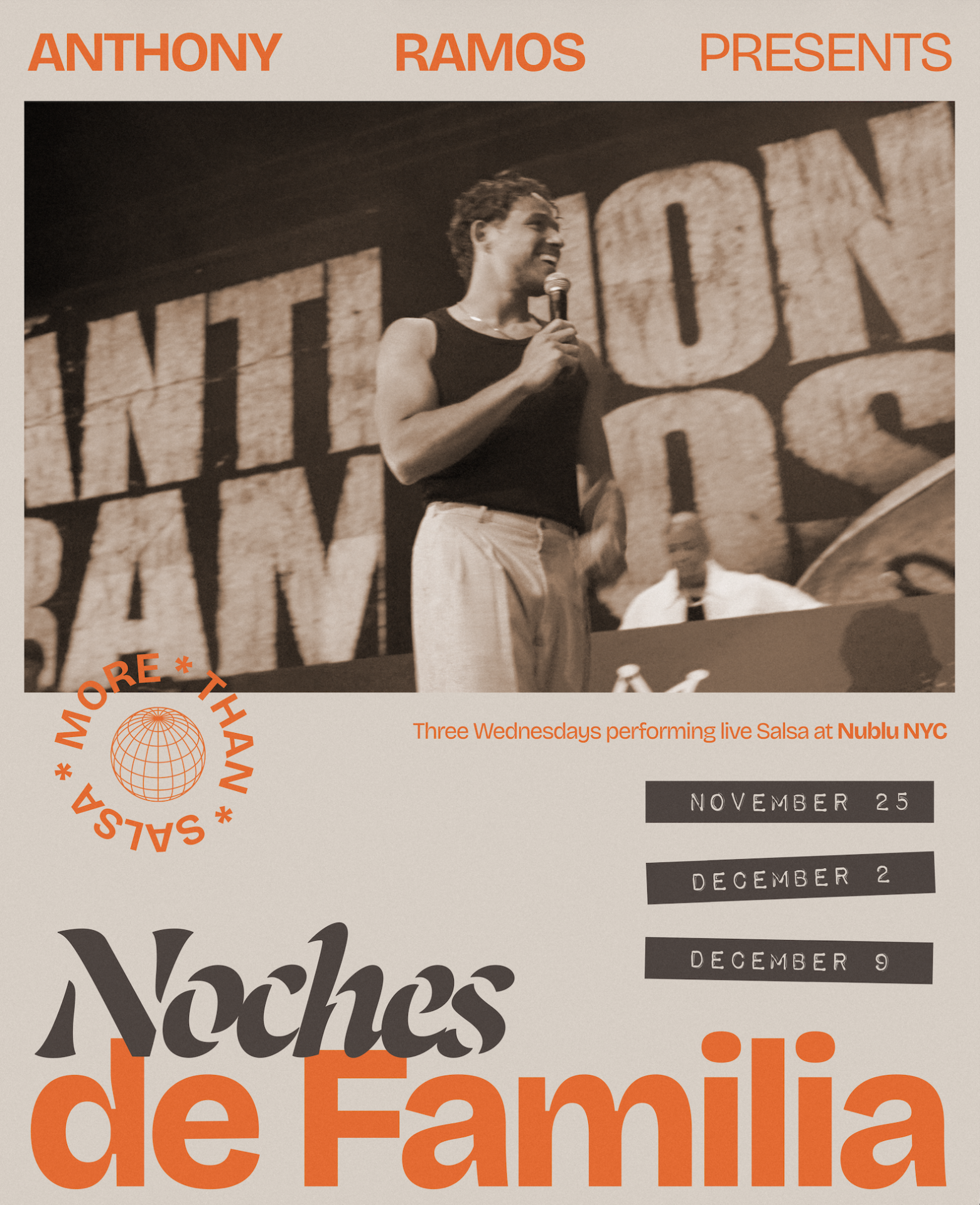 Anthony Ramos Announces Three-Night Salsa Residency at NYC’s Nublu