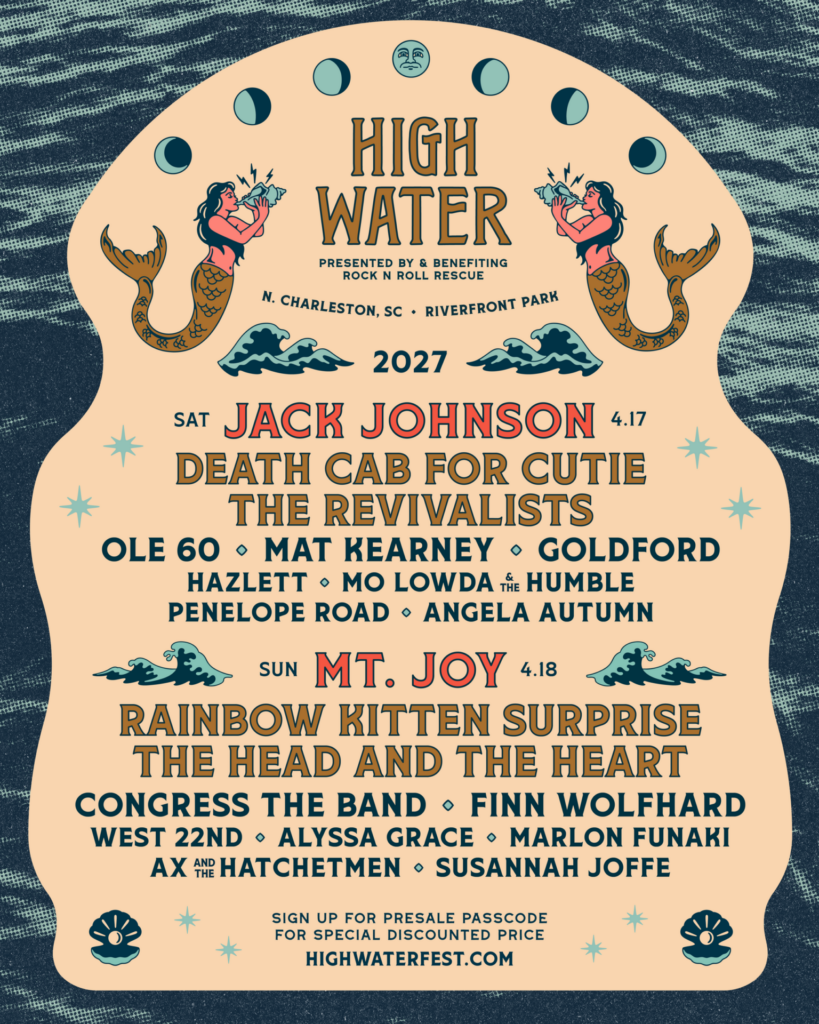 Jack Johnson, Mt. Joy Top High Water Fest
