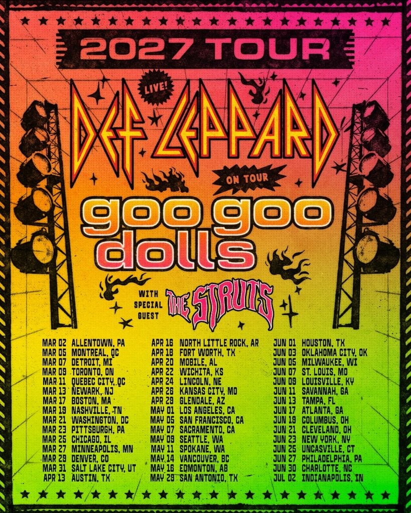 Def Leppard Announces 45-Date ‘2027 Tour’ With Goo Goo Dolls