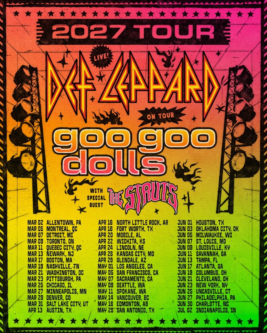 Def Leppard and Goo Goo Dolls 2027 tour