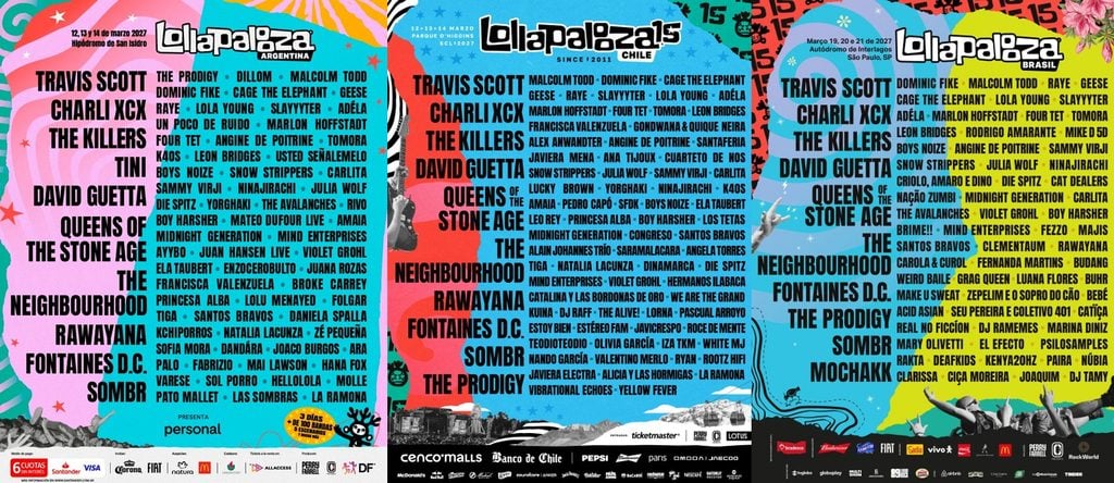 Travis Scott, Charli xcx, David Guetta Headlining South American Lollapaloozas &amp; Estereo Picnic