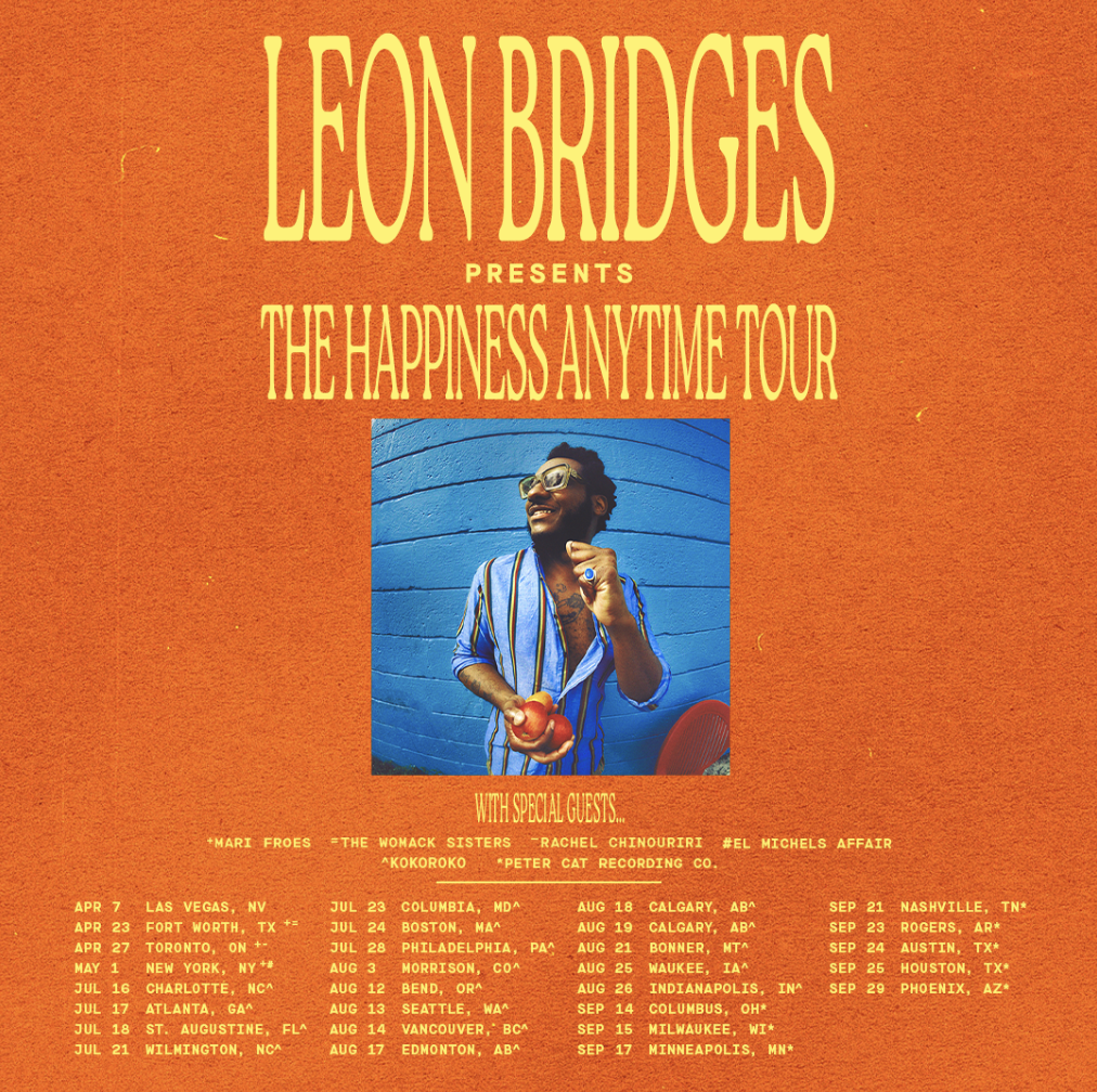 Leon Bridges Happiness Anytime Tour