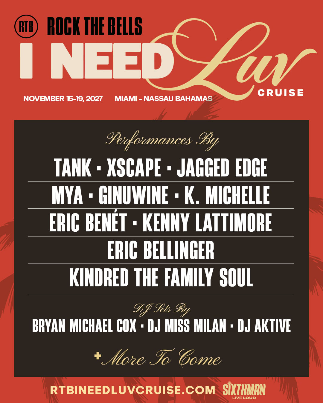 Image published by Pollstar with the story “Rock The Bells ‘I Need Luv’ Cruise To Set Sail Nov. 2027”