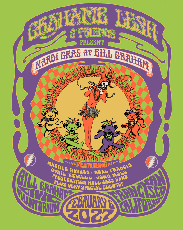 Grahame Lesh &amp; Friends Announce Mardi Gras At Bill Graham